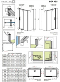 Radaway Idea Black KDS drzwi prysznicowe 120 cm prawe czarny/szkło przezroczyste 10115120-54-01R