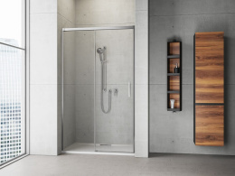 Radaway Idea DWJ drzwi prysznicowe 150 cm wnękowe lewe chrom/szkło przezroczyste 387019-01-01L