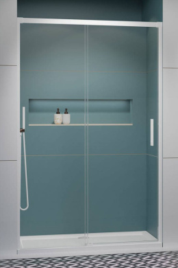 Radaway Idea White DWJ drzwi prysznicowe 100 cm rozsuwane biały mat/szkło przezroczyste 387014-04-01L