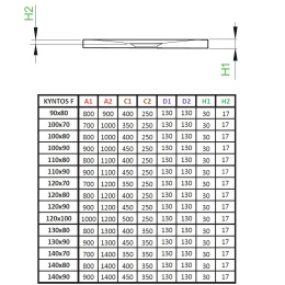 Radaway Kyntos F brodzik 160x90 cm konglomeratowy antracyt HKF16090-64