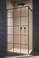 Radaway Modo New Black II Factory Walk-In ścianka prysznicowa 100 cm czarny mat/szkło factory 389104-54-55
