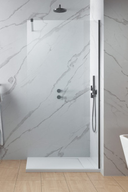 Radaway Modo New Brushed Gunmetal II ścianka prysznicowa walk-in 110 cm gunmetal szczotkowany/szkło przezroczyste 389114-92-01