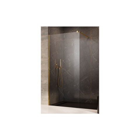 Radaway Modo New II Gold Walk-In ścianka 120 cm złoty połysk/szkło przezroczyste 389124-09-01