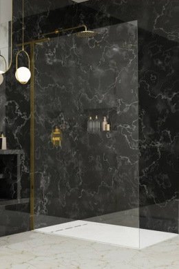 Radaway Modo SL Gold II Walk-In ścianka prysznicowa 120 cm prawa wolnostojąca złoty połysk/szkło przezroczyste 10319124-09-01R