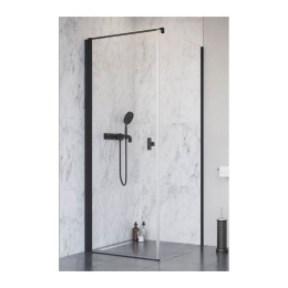 Radaway Nes 8 Black KDJ I drzwi prysznicowe 80 cm lewe czarny mat/szkło przezroczyste 10072080-54-01L