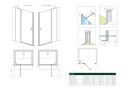 Radaway Nes Black DWJ II drzwi prysznicowe 120 cm prawe czarny mat/szkło przezroczyste 10036120-54-01R