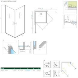 Radaway Nes Black KDD I drzwi prysznicowe 100 cm lewe czarny mat/szkło Factory 10021100-54-55L