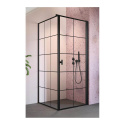 Radaway Nes Black KDJ I Factory drzwi prysznicowe 80 cm prawe czarny mat/szkło Factory 10022080-54-55R