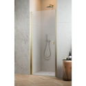 Radaway Nes Brushed Gold DWJ I drzwi prysznicowe 80 cm uchylne złoty szczotkowany/szkło przezroczyste 10026080-99-01L