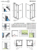 Radaway Nes KDJ B drzwi prysznicowe 100 cm lewe chrom/szkło przezroczyste 10025100-01-01L
