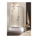 Radaway Premium Plus E 1700 kabina prysznicowa 120x90 cm asymetryczna półokrągła chrom/szkło przezroczyste 30483-01-01N