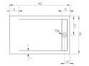 Radaway Teos F brodzik 120x90 cm prostokątny cemento HTF12090-74