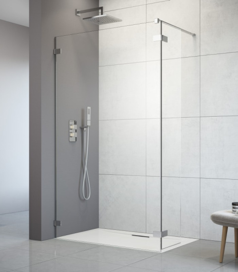 Radaway Arta Walk-In ścianka prysznicowa 140 cm chrom/szkło przezroczyste 386214-03-01