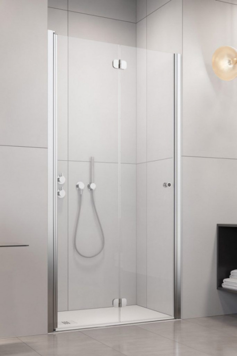 Radaway Eos DWB drzwi prysznicowe 90 cm wnękowe lewe chrom/szkło przezroczyste 137803-01-01L