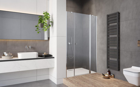 Radaway Eos DWJS drzwi prysznicowe 120 cm wnękowe prawe chrom/szkło przezroczyste 13799454-01R