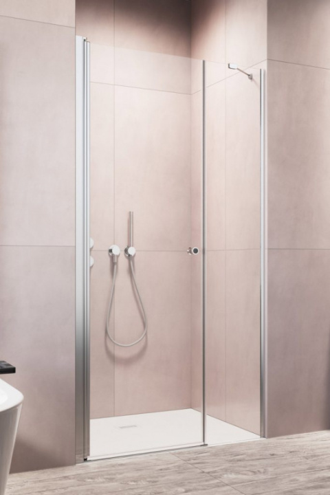 Radaway Eos DWS drzwi prysznicowe 140 cm wnękowe prawe chrom/szkło przezroczyste 137993-01-01R