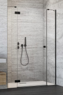 Radaway Essenza New Black DWJS drzwi prysznicowe 50,5 cm prawe czarny mat/szkło przezroczyste 1385030-54-01R