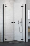 Radaway Essenza New Black KDD drzwi prysznicowe 80 cm lewe czarny mat/szkło przezroczyste 1385061-54-01L