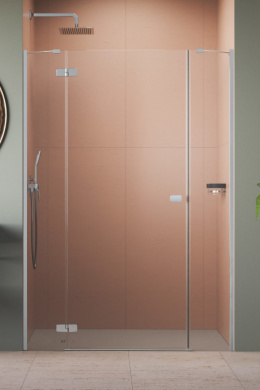 Radaway Fuenta Chrome DWJ+S drzwi prysznicowe 130 cm uchylne chrom połysk/szkło przezroczyste 1384032-01-01L