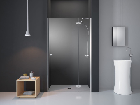 Radaway Fuenta Chrome DWJ drzwi prysznicowe 100 cm uchylne chrom połysk/szkło przezroczyste 1384014-01-01R