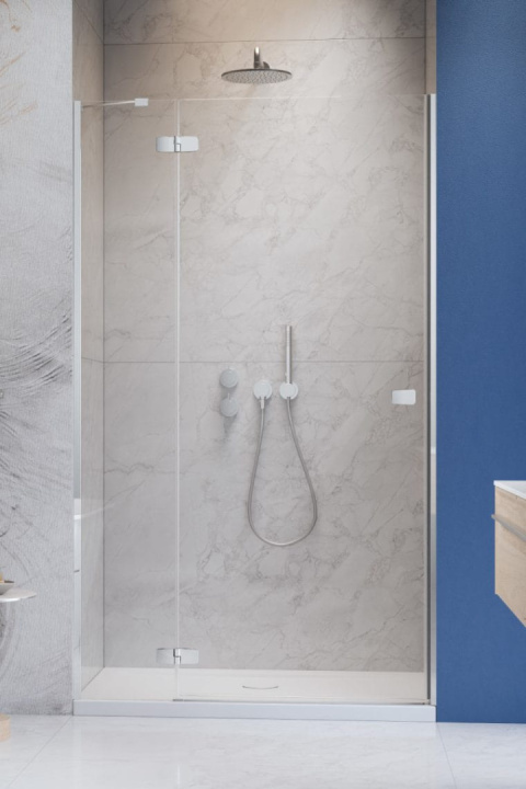 Radaway Fuenta Chrome DWJ drzwi prysznicowe 80 cm uchylne chrom połysk/szkło przezroczyste 1384012-01-01L