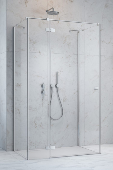 Radaway Fuenta Chrome KDJ+S drzwi prysznicowe 80 cm uchylne chrom połysk/szkło przezroczyste 1384021-01-01L