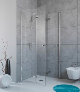 Radaway Fuenta New kabina prysznicowa część lewa 80 cm chrom połysk/szkło przezroczyste 384070-01-01L