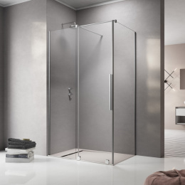 Radaway Furo KDJ drzwi prysznicowe 52,2 cm lewe chrom/szkło przezroczyste 10104522-01-01L