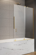 Wpisz KOD: PROMO - 10% Radaway Furo PND II Gold drzwi parawanu 58,8 cm prawe złoty/szkło przezroczyste 10109588-09-01R