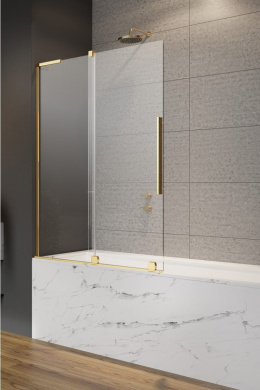 Wpisz KOD: PROMO - 10% Radaway Furo SL Gold PND II drzwi parawanu 63,8 cm prawe złoty połysk/szkło przezroczyste 10309638-09-01R