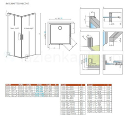 Radaway Idea 8 KDD kabina prysznicowa część lewa 120x cm chrom połysk/szkło przezroczyste 10370120-01-01L
