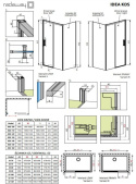 Radaway Idea KDS drzwi prysznicowe 120 cm lewe chrom/szkło przezroczyste 10115120-01-01L