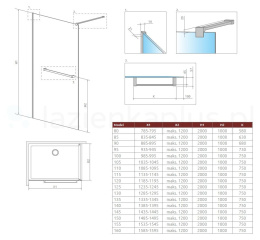 Radaway Modo New Black II Walk-In ścianka prysznicowa 100 cm z wieszakiem czarny mat/szkło przezroczyste 389104-54-01W