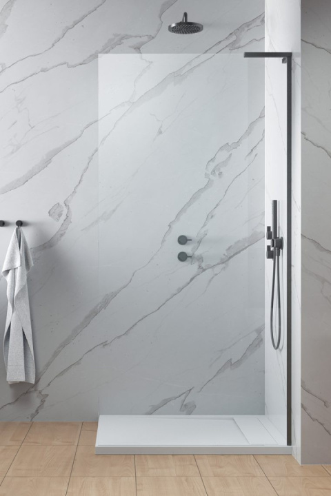 Radaway Modo SL Brushed Gunmetal II Walk-In ścianka prysznicowa 100 cm prawa gunmetal szczotkowany/szkło przezro 10319104-92-01R