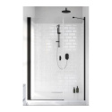 Radaway Nes 8 Black DWS drzwi prysznicowe 69,1 cm wnękowe lewe czarny mat/szkło przezroczyste 10078110-54-01L
