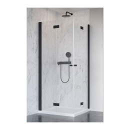 Radaway Nes Black KDD-B drzwi prysznicowe 80 cm lewe czarny mat/szkło przezroczyste 10024080-54-01L