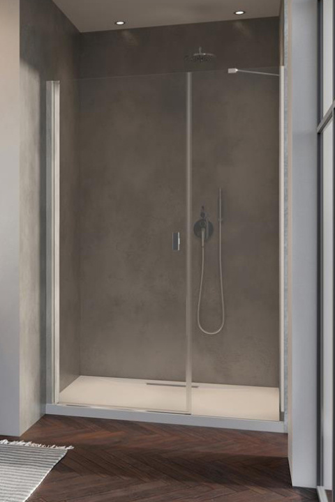 Radaway Nes DWS drzwi prysznicowe 100 cm wnękowe lewe chrom/szkło przezroczyste 10028100-01-01L Radaway Nes DWS drzwi prysznicowe 100 cm wnękowe lewe chrom/szkło przezroczyste 10028100-01-01L
