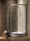 Radaway Premium Plus A 1900 kabina prysznicowa 80x80 cm półokrągła chrom/szkło grafitowe 30413-01-05N