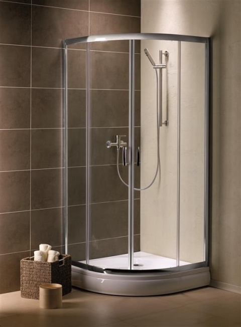 Radaway Premium Plus A 1900 kabina prysznicowa 80x80 cm półokrągła chrom/szkło grafitowe 30413-01-05N Radaway Premium Plus A 1900 kabina prysznicowa 80x80 cm półokrągła chrom/szkło grafitowe 30413-01-05N