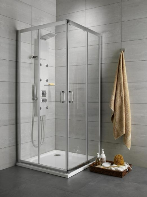 Radaway Premium Plus C kabina prysznicowa 100x100 cm kwadratowa chrom/szkło grafitowe 30443-01-05N Radaway Premium Plus C kabina prysznicowa 100x100 cm kwadratowa chrom/szkło grafitowe 30443-01-05N