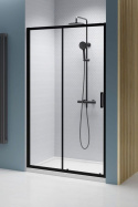 Radaway Premium Pro Black DWJ drzwi prysznicowe 110 cm rozsuwane czarny mat/szkło przezroczyste 1014110-54-01L