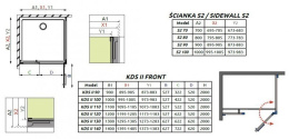 Radaway Arta KDS I ścianka prysznicowa 100 cm boczna S2 chrom/szkło przezroczyste 386112-03-01