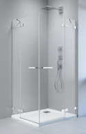 Radaway Arta drzwi prysznicowe 62 cm prawe chrom/szkło przezroczyste 386455-03-01R