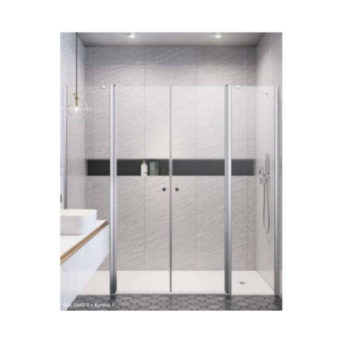 Radaway Eos DWD II ścianki prysznicowe 103 cm chrom/szkło przezroczyste 13799103-01-01