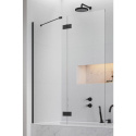 Radaway Essenza New Black PND II parawan nawannowy 100 cm lewy czarny mat/szkło przezroczyste 110002100-54-01L