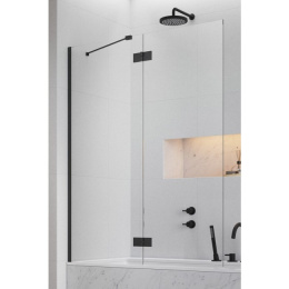 Radaway Essenza New Black PND II parawan nawannowy 100 cm lewy czarny mat/szkło przezroczyste 110002100-54-01L