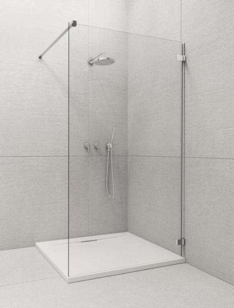 Radaway Euphoria Walk-In ścianka prysznicowa 90 cm frontowa W1 V chrom/szkło przezroczyste 383111-01-01