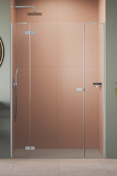 Radaway Fuenta Chrome DWJ+S drzwi prysznicowe 110 cm uchylne chrom połysk/szkło przezroczyste 1384030-01-01L