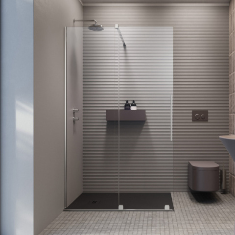 Radaway Furo SL Walk-In drzwi prysznicowe 53,8 cm prawe chrom połysk/szkło przezroczyste 10306538-01-01R