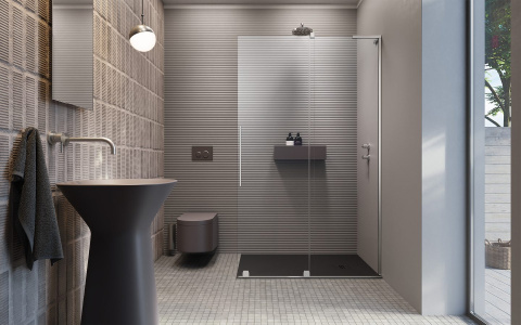 Radaway Furo SL Walk-in drzwi prysznicowe 58,8 cm prawe chrom/szkło przezroczyste 10306588-01-01R